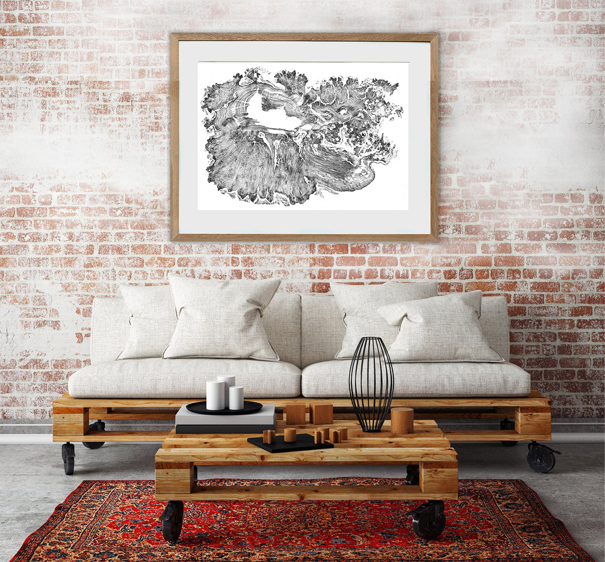 Shona Branigan Tree Ring Print Airport Elm