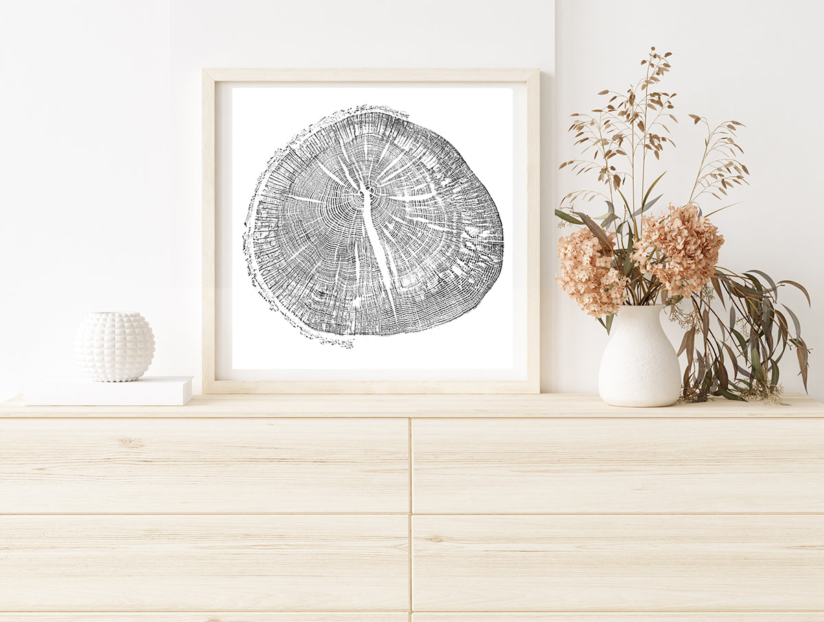 Shona Branigan Tree Ring Print Cumbrian Oak Round