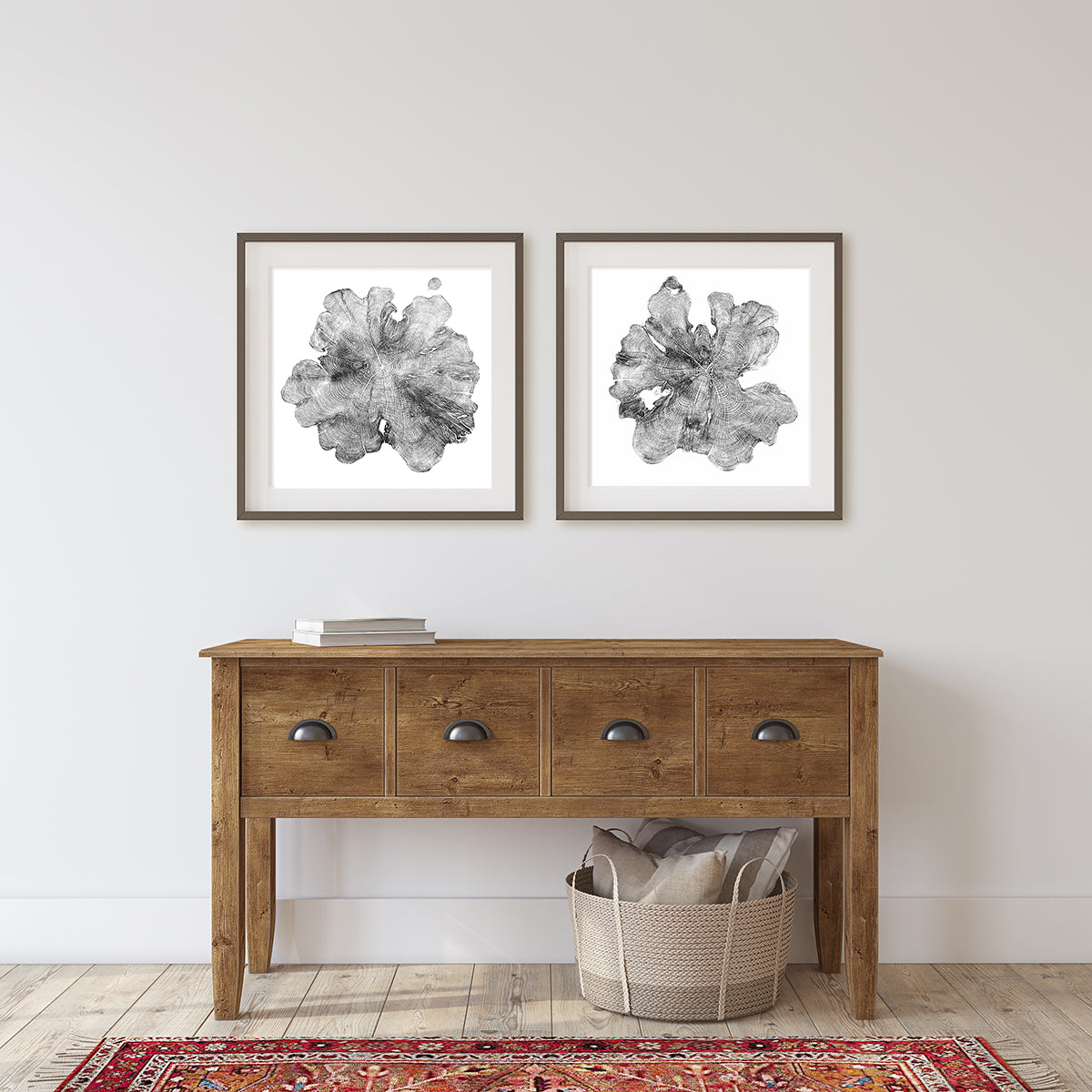 Shona Branigan Tree Ring Print Cumbrian Yew 1932-2018 A+C