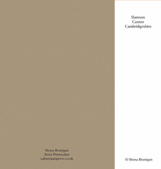 Greetings Cards Caxton Damson