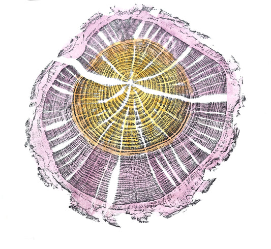 Shona Branigan Tree ring print Caxton Damson (small)
