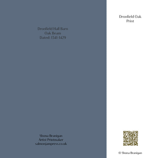 Greetings card Dronfield Oak