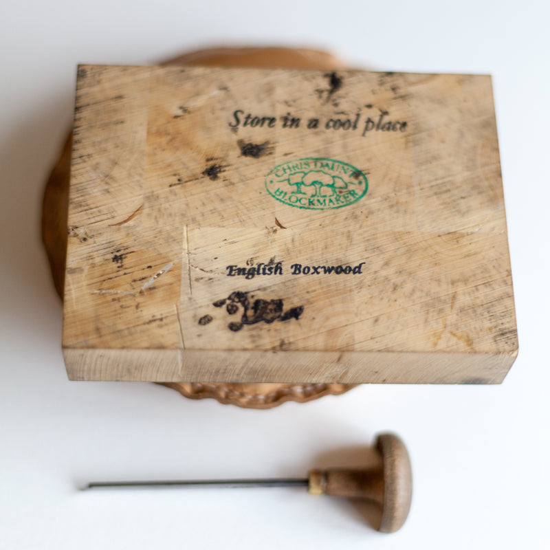 wood engraving art print portrait boxwood block made by Chris Daunt